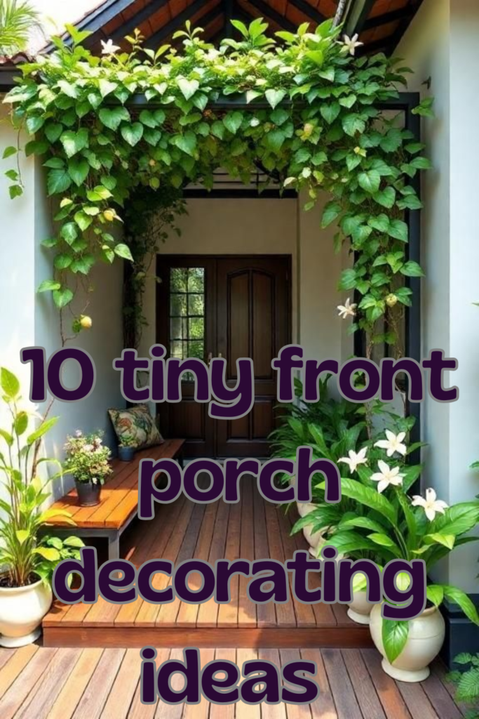 10 Tiny Front Porch Decorating Ideas 683x1024