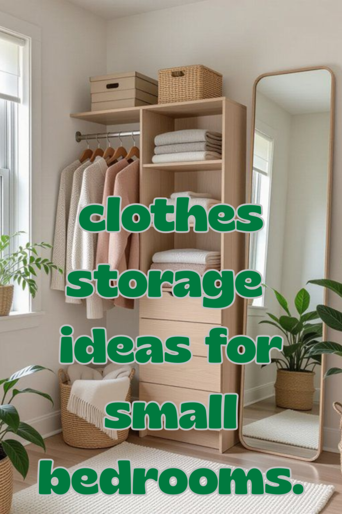 Clothes Storage Ideas For Small Bedrooms 683x1024