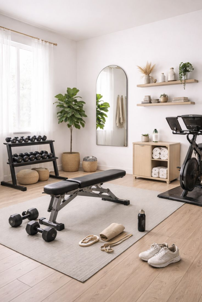 Stylish Small Home Gym Ideas You’ll Love Working Out In Image 23 683x1024