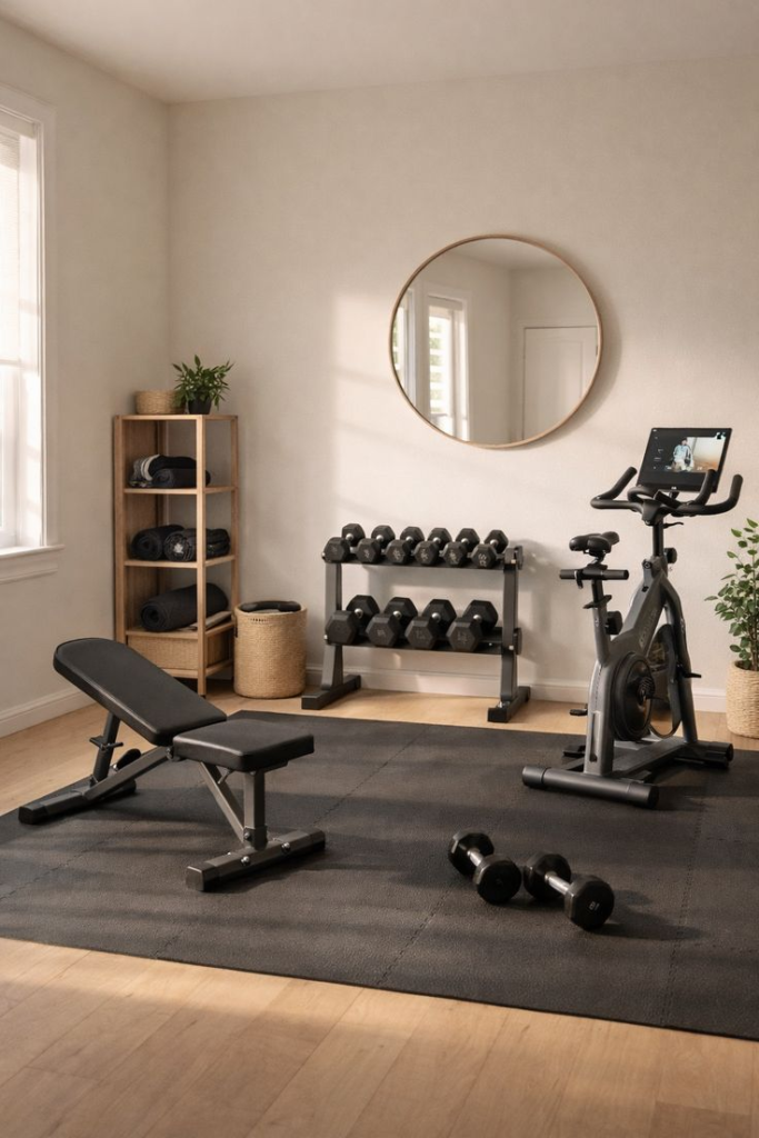 Stylish Small Home Gym Ideas You’ll Love Working Out In Image 24 683x1024