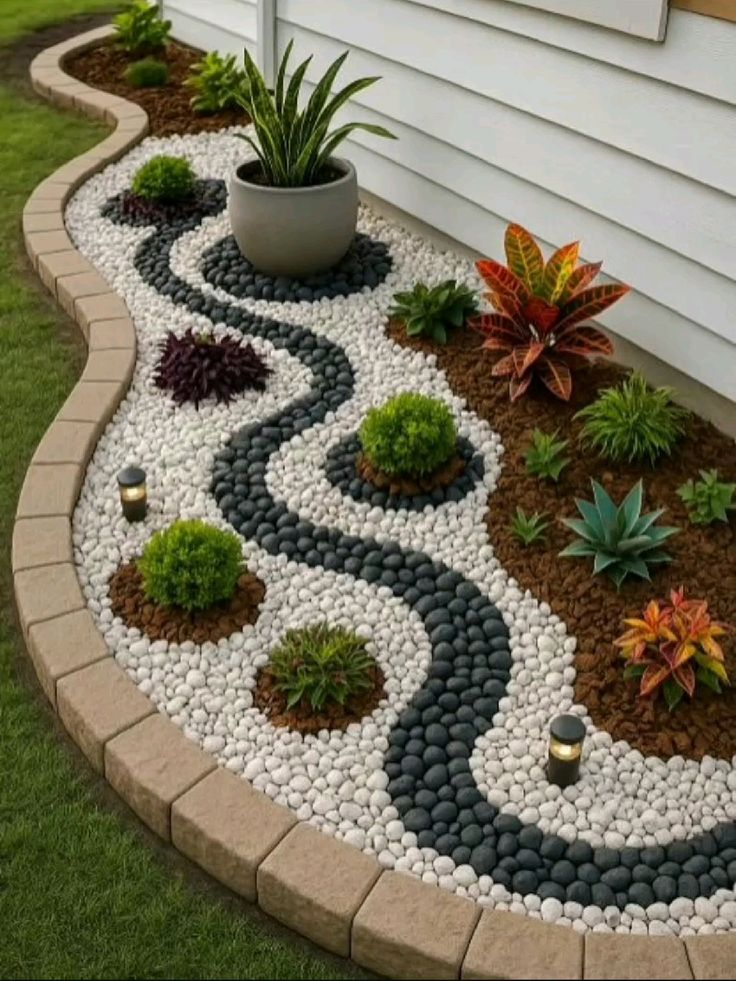 Creative Garden Ideas with Rocks for a Low-Maintenance Landscape Image 68