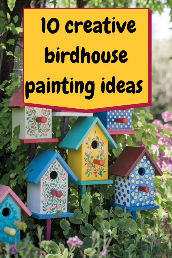 10 creative birdhouse painting ideas