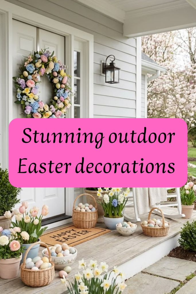 stunning outdoor easter decorations