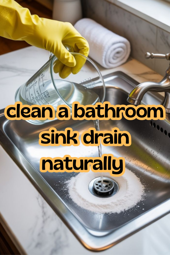 How to Clean a Bathroom Sink Drain Naturally and Easily Clean A Bathroom Sink Drain Naturally 683x1024