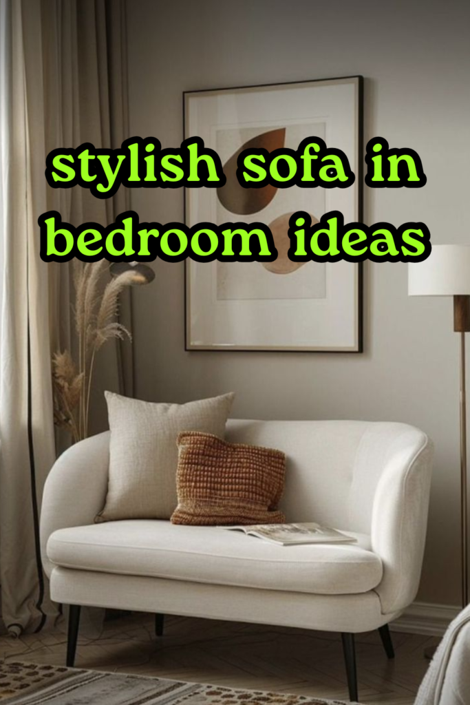 stylish sofa in bedroom ideas