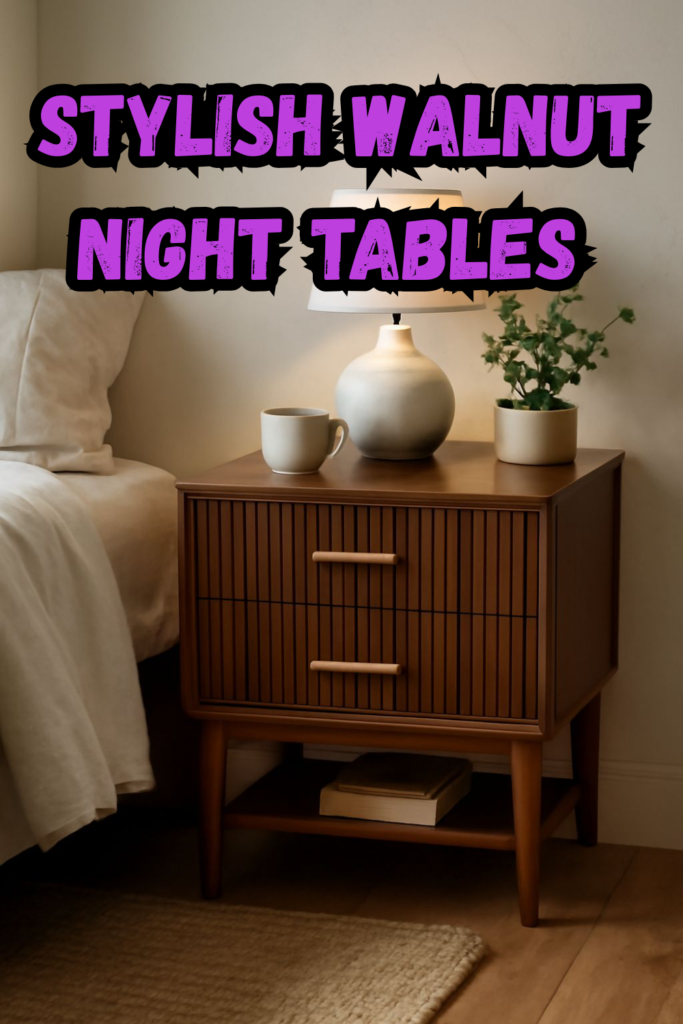 Walnut Night Tables That Instantly Elevate Your Bedroom Style Stylish Walnut Night Tables 683x1024