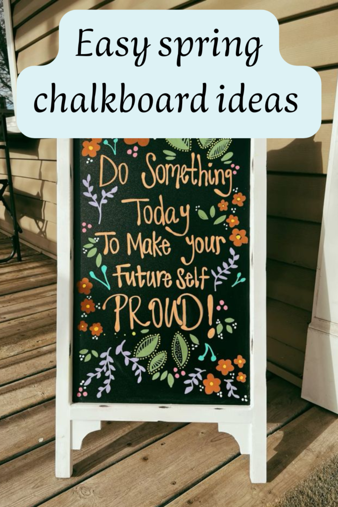 easy spring chalkboard ideas